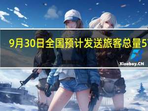 9月30日全国预计发送旅客总量5713.4万人次