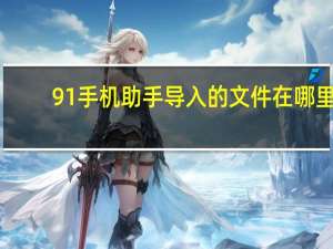 91手机助手导入的文件在哪里（91手机助手）