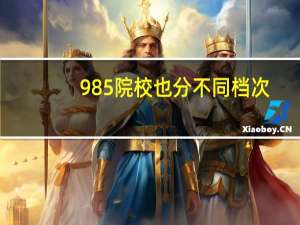 985院校也分不同档次，不同档次分别有哪些