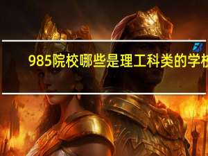 985院校哪些是理工科类的学校