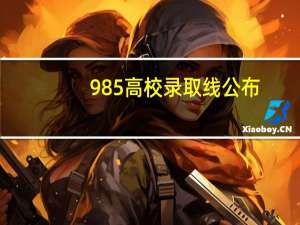 985高校录取线公布