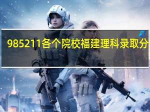 985 211各个院校福建理科录取分数线。