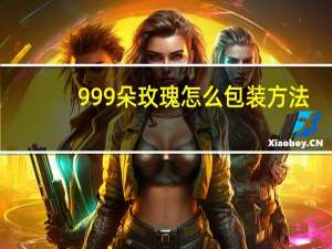 999朵玫瑰怎么包装方法