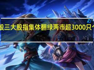 A股三大股指集体翻绿两市超3000只个股下跌