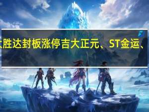 A股书籍水印直线拉涨大胜达封板涨停吉大正元、ST金运、恒信东方、众合科技等股跟涨
