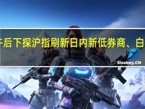 A股午后下探沪指刷新日内新低券商、白酒指数翻绿