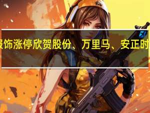 A股纺织服装股震荡拉升美邦服饰涨停欣贺股份、万里马、安正时尚、台华新材、上海三毛等纷纷跟涨