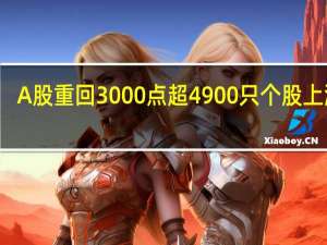 A股重回3000点 超4900只个股上涨潮