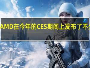 AMD在今年的CES期间上发布了不少新品