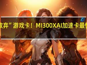 AMD战略“放弃”游戏卡！MI300X AI加速卡最快速度赚到1亿美元