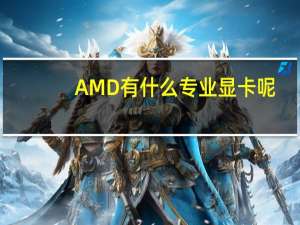 AMD有什么专业显卡呢