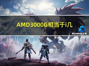 AMD3000G相当于i几?几代水平?（amd3000）
