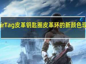 AirTag皮革钥匙圈皮革环的新颜色现已上市