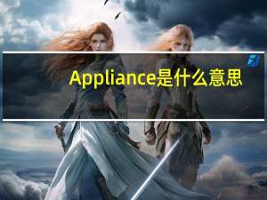 Appliance是什么意思