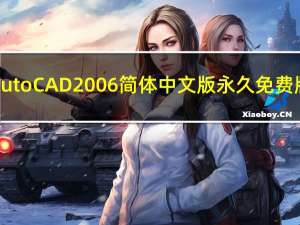 AutoCAD2006简体中文版 永久免费版（AutoCAD2006简体中文版 永久免费版功能简介）