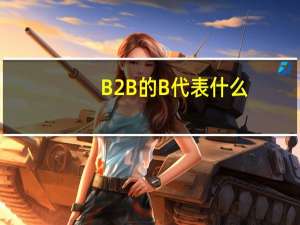B2B的B代表什么