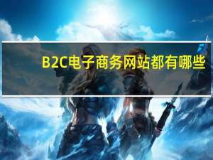 B2C电子商务网站都有哪些（b2c电商平台有哪些）