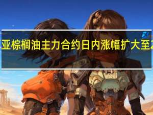 BMD马来西亚棕榈油主力合约日内涨幅扩大至2%现报3762林吉特/吨