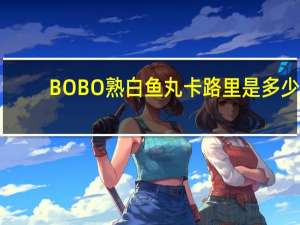 BOBO 熟白鱼丸卡路里是多少