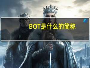 BOT是什么的简称