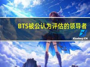 BTS被公认为评估的领导者