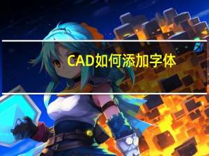 CAD如何添加字体