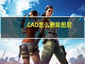CAD 怎么删除图层