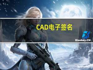 CAD 电子签名（cad电子签名生成器）