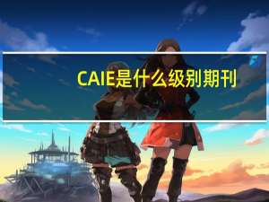 CAIE是什么级别期刊