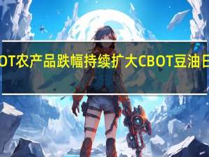CBOT农产品跌幅持续扩大CBOT豆油日内走低2.00%现报55.77美分/磅CBOT大豆日内跌超2.00%现报1274.00美分/蒲式耳