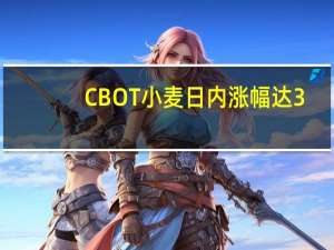 CBOT小麦日内涨幅达3.5%报590.25美分/蒲式耳