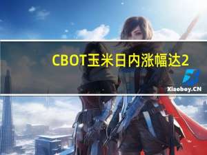 CBOT玉米日内涨幅达2.0%报479.5美分/蒲式耳