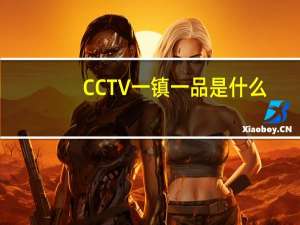 CCTV一镇一品是什么