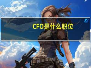 CFO是什么职位