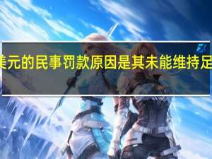 CFTC表示高盛被要求支付300万美元的民事罚款原因是其未能维持足够的监控以确保其客户的交易引发混乱