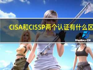 CISA和CISSP两个认证有什么区别