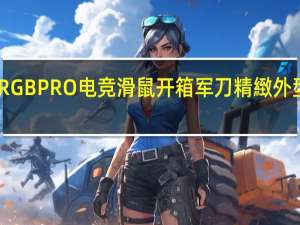 CORSAIRSABRERGBPRO电竞滑鼠开箱军刀精緻外型8000Hz极速轮询技术
