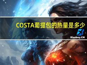 COSTA葡提包的热量是多少