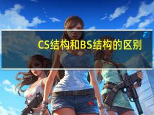 CS结构和BS结构的区别