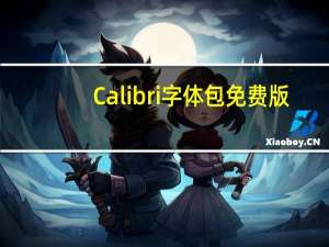Calibri字体包 免费版（Calibri字体包 免费版功能简介）