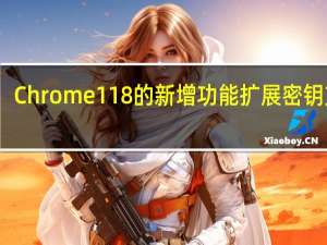 Chrome 118的新增功能扩展密钥支持