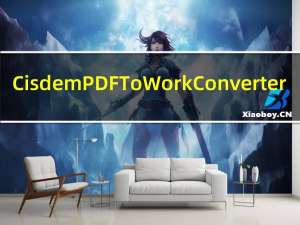 Cisdem PDF To Work Converter(PDF转换Word工具) V6.0.0 Mac破解版（Cisdem PDF To Work Converter(PDF转换Word工具) V6.0.0 Mac破解版功能简介）