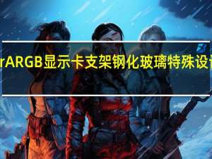 CoolerMasterARGB显示卡支架钢化玻璃特殊设计两种装法任君挑选