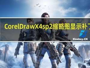 CorelDraw X4 sp2缩略图显示补丁 32/64位 最新免费版（CorelDraw X4 sp2缩略图显示补丁 32/64位 最新免费版功能简介）