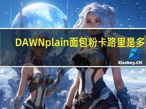 DAWN plain面包粉卡路里是多少