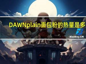DAWN plain面包粉的热量是多少
