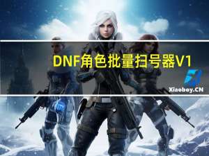 DNF角色批量扫号器 V1.0 绿色免费版（DNF角色批量扫号器 V1.0 绿色免费版功能简介）