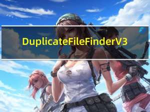 Duplicate File Finder V3.4 汉化版（Duplicate File Finder V3.4 汉化版功能简介）