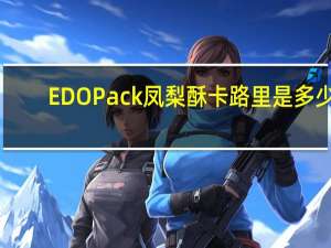 EDO Pack 凤梨酥卡路里是多少
