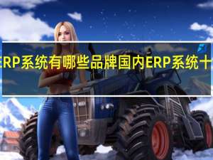 ERP系统有哪些品牌国内ERP系统十大排名